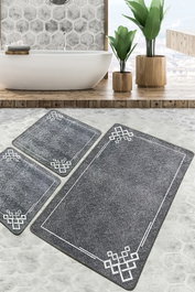 Mijölnir Juego de alfombrillas de baño Olita Multicolor de 3 piezas